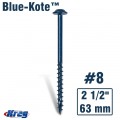 KREG BLUE KOTE POCKET HOLE SCREWS 64MM 2.50' #8 COARSE THREAD MX LOC 2